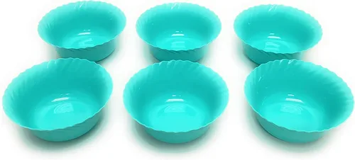 Vista 35 de Mintra Home Colección Curly (Plato de 9.75 pulgadas - 12 piezas, Azul)