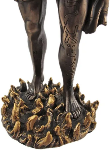 Vista 4 de Pacific Giftware PTC - Figura de estatua religiosa de resina de Arcángel Uriel con lanza de 12.75 pulgadas