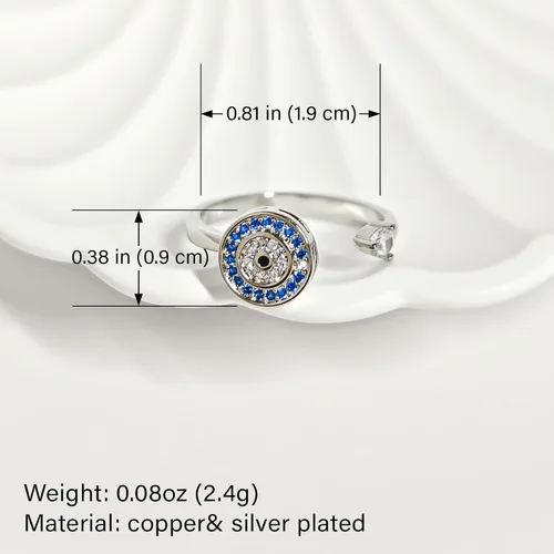 Vista 73 de Anillo de plata de ley 925, minimalista, ajustable, hecho a mano, para mujeres y niñas