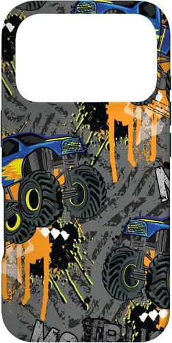 Vista 30 de Funda para iPhone 17 con diseño de Monster Truck Lover para hombres y niños