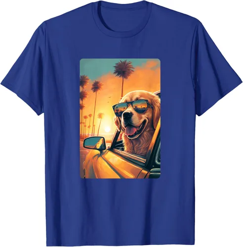 Vista 27 de Golden Retriever - Camiseta divertida de Golden Retriever con lentes, Negro