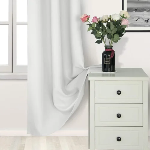 Vista 2 de DWCN Cortinas opacas para dormitorio, oscurecimiento, aislamiento térmico, cortinas gruesas que bloquean la luz, juego de 2