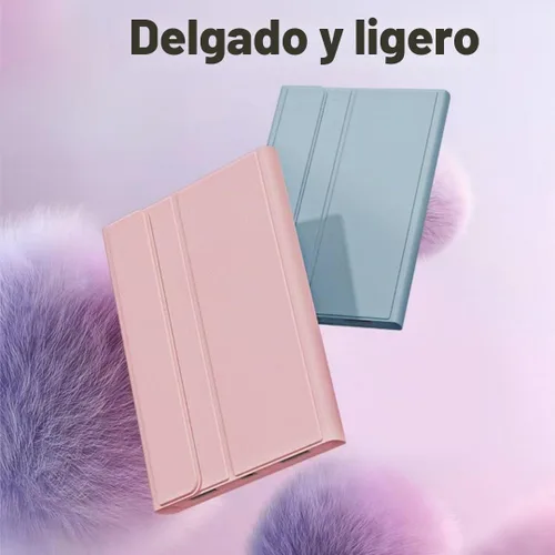 Vista 6 de Funda para teclado para Galaxy Tab S6 Lite de 10.4 pulgadas 2024/2022/2020, cubierta de teclado Bluetooth magnético desmontable con retroiluminación