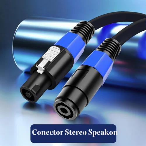 Vista 7 de LanSenSu Cable divisor Speakon, 1 macho a 2 hembras XLR Y Splitter Speakon Cable Splitter Speakon 1 macho a 2 hembras (paquete de 1)