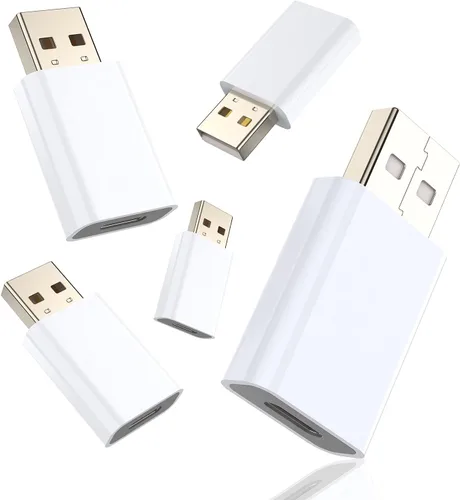 Vista 10 de LMUBOY Adaptador USB a USB-C, compatible con Apple MagSafe Watch 7/8/9/10/SE/Ultra, adaptador tipo C hembra a USB macho para iPhone 16 15 14 13 12