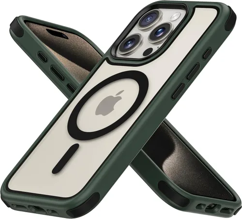 Vista 20 de Mobnano Funda para iPhone 13 Pro, compatible con MagSafe, funda transparente con anillo magnético, diseño multicolor protector a prueba de golpes