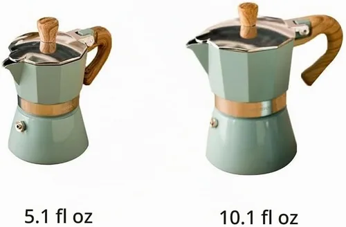 Vista 7 de Ochine Cafetera de café expreso, cafetera de café expreso, estufa, cafetera de café expreso, estilo italiano, taza de café expreso, olla de moka 150