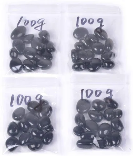 Vista 3 de 353oz de turmalina negra pulida con cristales naturales curativos de la colección Rock