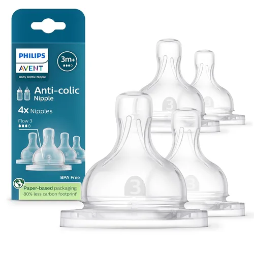 Vista 11 de Tetinas anti cólicos Philips Avent - Flujo 1, paquete de 4, SCY761/44