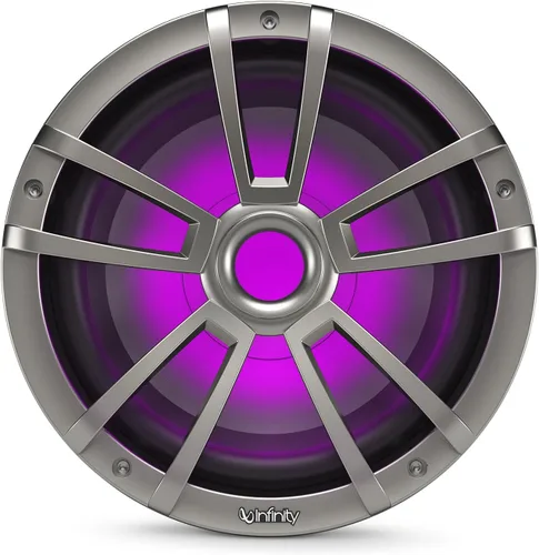 Vista 7 de Infinity 1022MLT - Subwoofer marino de 10 pulgadas con iluminación RGB (titanio)
