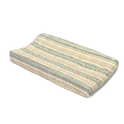 Vista 16 de Funda para cambiador Crane Baby, 100% exterior de sarga de algodón, temática de vida en la playa, 40.6 cm x 81.3 cm, fundas ajustadas