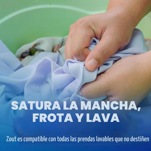 Vista 5 de Zout Removedor de manchas para ropa con fórmula de triple enzima, Eliminador de manchas, 1, 1