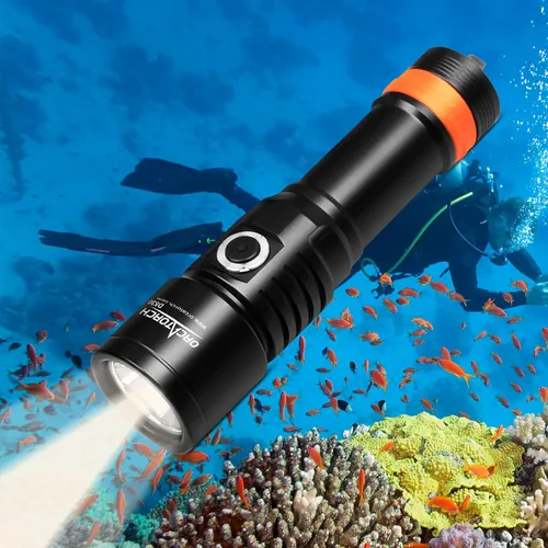 Vista 11 de ORCATORCH D530 - Luz de buceo de 1500 lúmenes con luz blanca fría de 6500 K