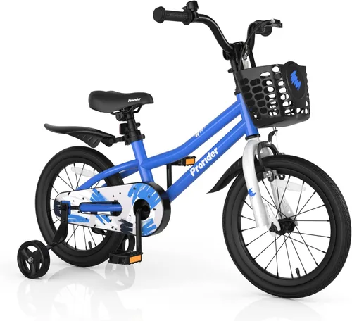 Vista 9 de BABY JOY Bicicleta para niños, 12, 14, 16, 18, 20 pulgadas, bicicletas para niños y niñas, adolescentes de 3 a 8 años o más con ruedas