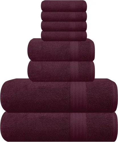 Vista 59 de GLAMBURG Juego de 2 Sábanas de Baño Extra Grandes de Algodón Premium de 700 GSM - 100% Algodón Peinado - 2 Sábanas de Baño 35x70 pulgadas - Calidad