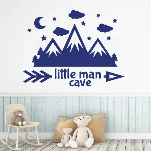 Vista 8 de Calcomanías de pared de campamento de verano, decoración de pared de bosque, para habitación de niños, diseño de guardería, 10