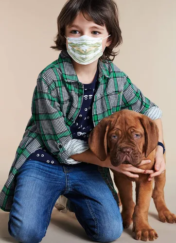 Vista 10 de Mascarilla desechable para niños de un solo uso (paquete de 50)