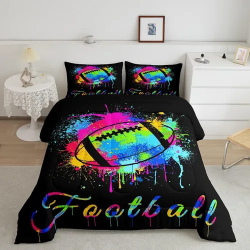Vista 22 de Feelyou Juego de ropa de cama de coche de carreras para niños y niñas, tamaño individual, juego de edredón deportivo de velocidad para adolescentes