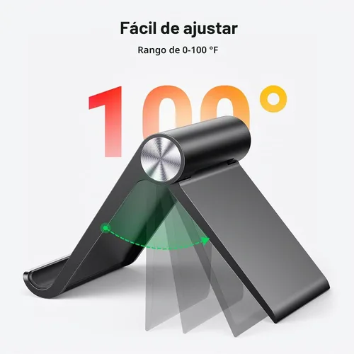 Vista 2 de UGREEN Soporte de teléfono celular para escritorio, portátil, plegable, ángulo ajustable, compatible con iPhone 17 Air 16 15 Pro Max 14 Plus, iPhone