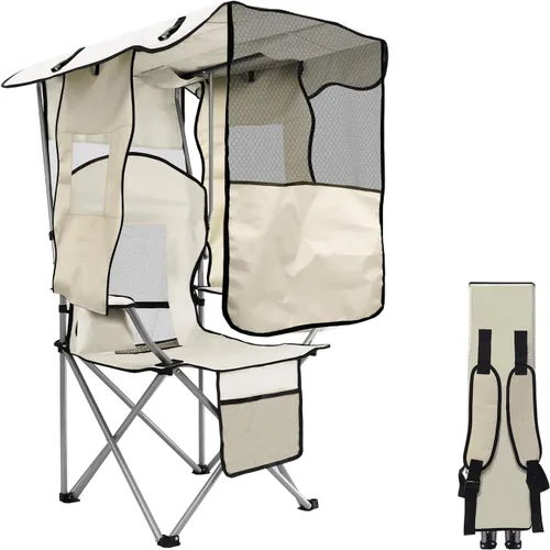 Vista 9 de Silla de camping, silla plegable portátil para interiores y exteriores
