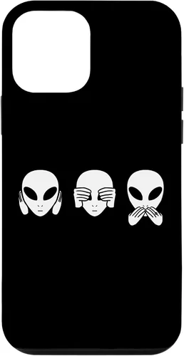 Vista 16 de Alien See Hear Speak No Evil Funny Extraterrestrial Space Case for iPhone 17