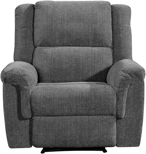 Vista 6 de Betsy Furniture Juego de sofá reclinable de microfibra, juego de sala de estar, sofá biplaza 9011 (gris, sofá)