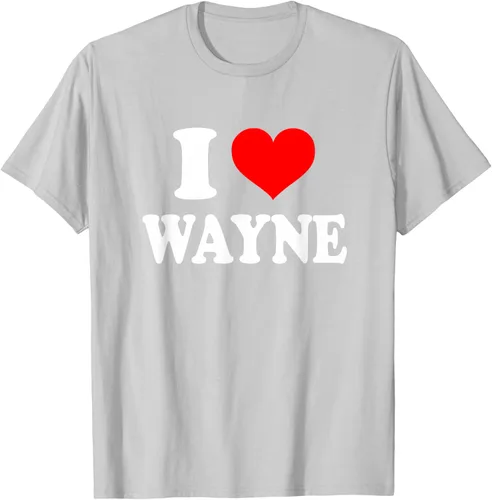 Vista 42 de Wayne - Camiseta I Heart Wayne - I Love Wayne, Negro, S