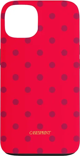 Vista 7 de Carcasa para iPhone 17 con diseño de lunares de sandía rojos