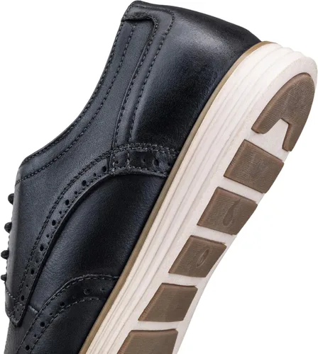 Vista 2 de Vostey Zapatos de vestir de cuero para hombre, zapatos de vestir casuales para hombres, zapatos de cuero Oxford para hombres