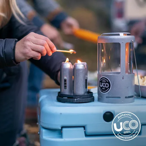 Vista 2 de Velas blancas de 9 horas para linternas de velas UCO, velas de larga duración para actividades al aire libre, camping, suministros de preparación