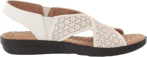 Vista 6 de Easy Street Sandalias Claudia con espalda descubierta, estilo casual, color negro