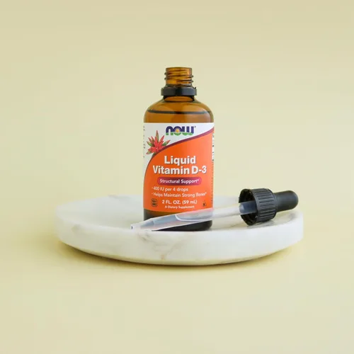Vista 6 de NOW Foods Suplementos, vitamina D-3 líquida, huesos fuertes*, soporte estructural*, 2 onzas