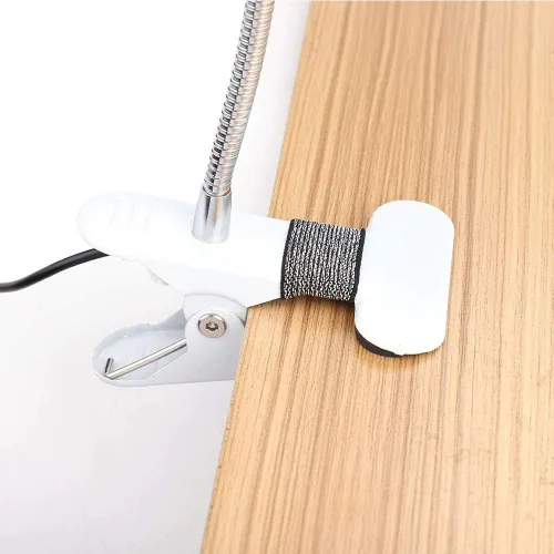 Vista 8 de lámpara, USB círculo maquillaje lámpara ceja labio salón de belleza escritorio Led luces con clip