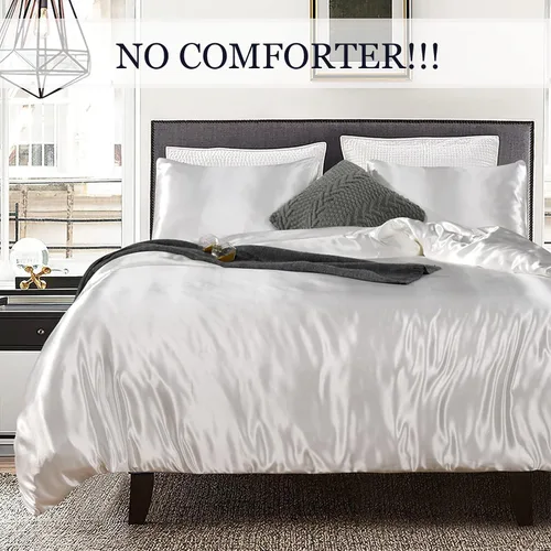 Vista 7 de Bedding Dreamer - Juego de funda de edredón de satén, se siente como si fuese seda