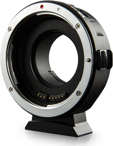 Vista 2 de VILTROX Adaptador de montaje de lente EF-M1 Anillo convertidor de lente de enfoque automático compatible con lente de montaje EF/EF-S a cámara M43