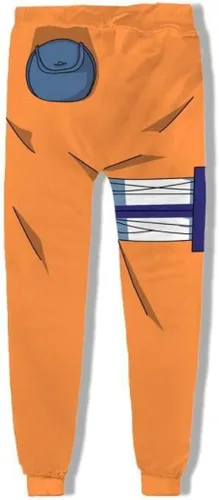 Vista 5 de Conjunto de disfraz de anime Uzumaki para niños y jóvenes sudadera con capucha y pantalones