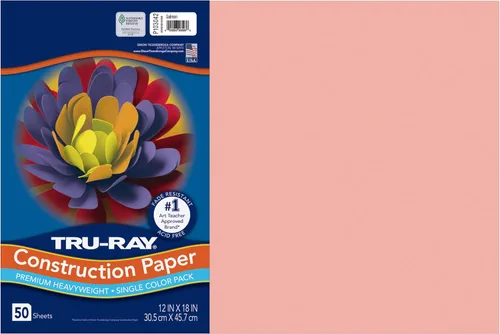 Vista 24 de Tru-Ray® Papel de construcción, 12.0 in x 18.0 in, 50% reciclado, azul atómico, paquete de 50