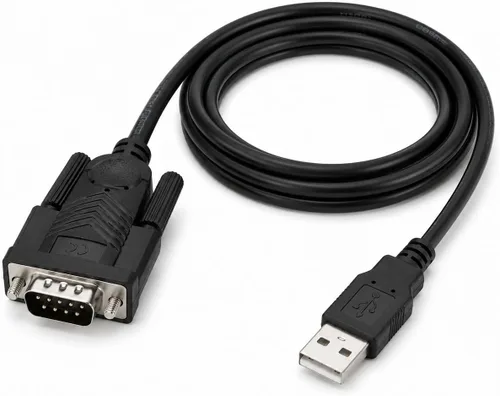 Vista 6 de Cable serie USB a DB9 RS232 de 6 pies, chipset FTDI adaptador serie USB para consola de red, Plug & Play para Cisco, Ubiquiti, Fortinet, compatible