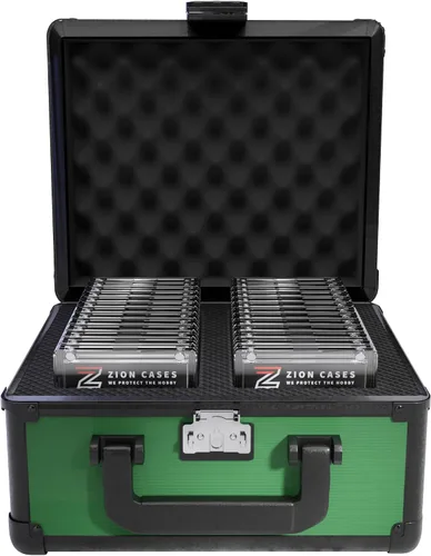 Vista 13 de Zion Cases Slab Case; 2 Row Graded Card Case; Fits PSA, BGS, HGA, CSG Slabs; Ideal Travel Storage Solution; Black Diamond