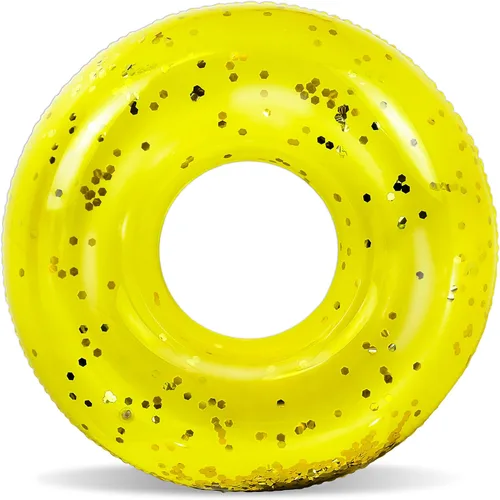 Vista 34 de POZA Flotador de Tubo Inflable para Piscina – Anillo de natación de confeti brillante, Tubo Inflable de Servicio Pesado Resistente a los Rayos UV