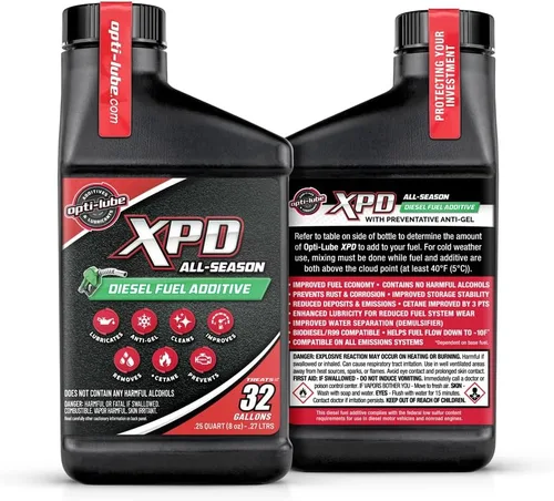Vista 3 de Opti-Lube XPD - Aditivo de combustible diésel para todas las estaciones, botellas de 8 onzas (paquete de 6)