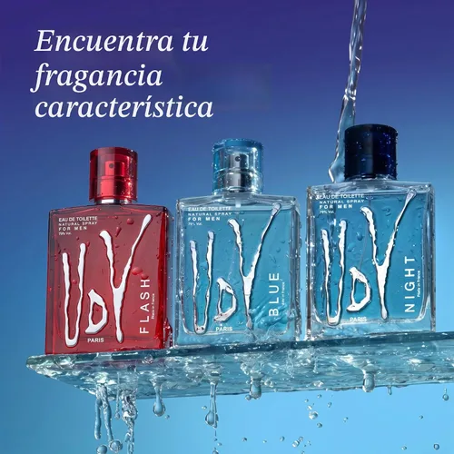 Vista 7 de Ulric de Varens Blue Eau de Toilette Spray para hombre, 100 ml/3.4 fl oz