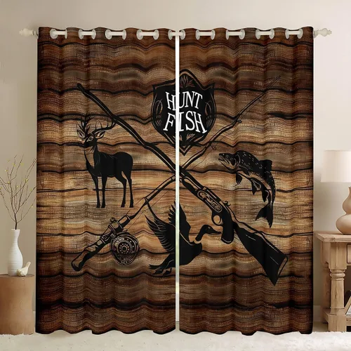 Vista 21 de Cortinas opacas de camuflaje con bandera estadounidense, regalo para niños, cortina de ventana de camuflaje verde con rayas negras, estrellas