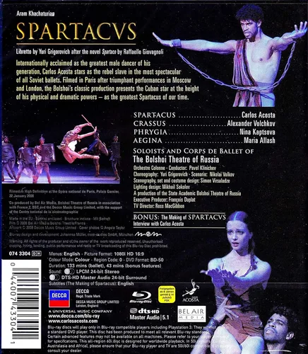 Vista 3 de The Bolshoi Ballet Spartacus Blu-ray