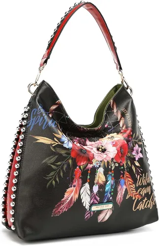 Vista 2 de Nicole Lee Bolso de hombro bohemio negro