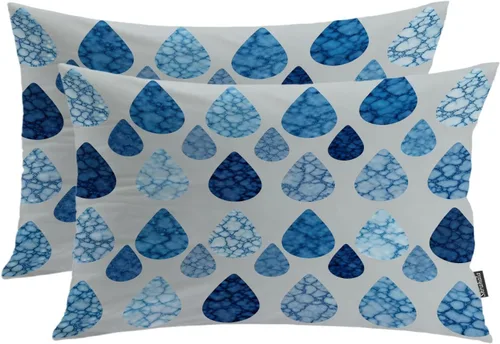 Vista 44 de Shrahala Abstract Art Modern Aesthetic Decorative Pillow Covers, Fluid Forms Minimalist Throw Pillow Cover Blended Hidden Zipper Cushion Cases for