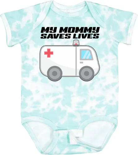 Vista 14 de inktastic My Mommy Saves Lives- Body para bebé de ambulancia