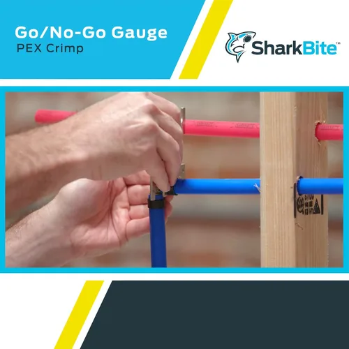 Vista 4 de SharkBite Herramienta de crimpado PEX de 3/8 de pulgada calibre Go / No-Go, accesorios de plomería, 23080