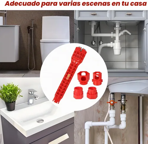 Vista 5 de Forlivese 14 in 1 Faucet and Sink Installer Multi Tool, Basin Faucet Wrench