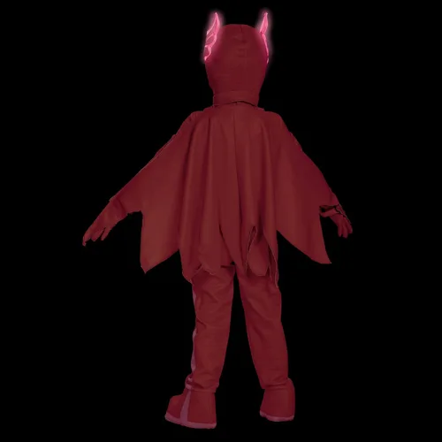 Vista 5 de Owlette Costume, Official PJ Masks Glow Costume Jumpsuit and Mask